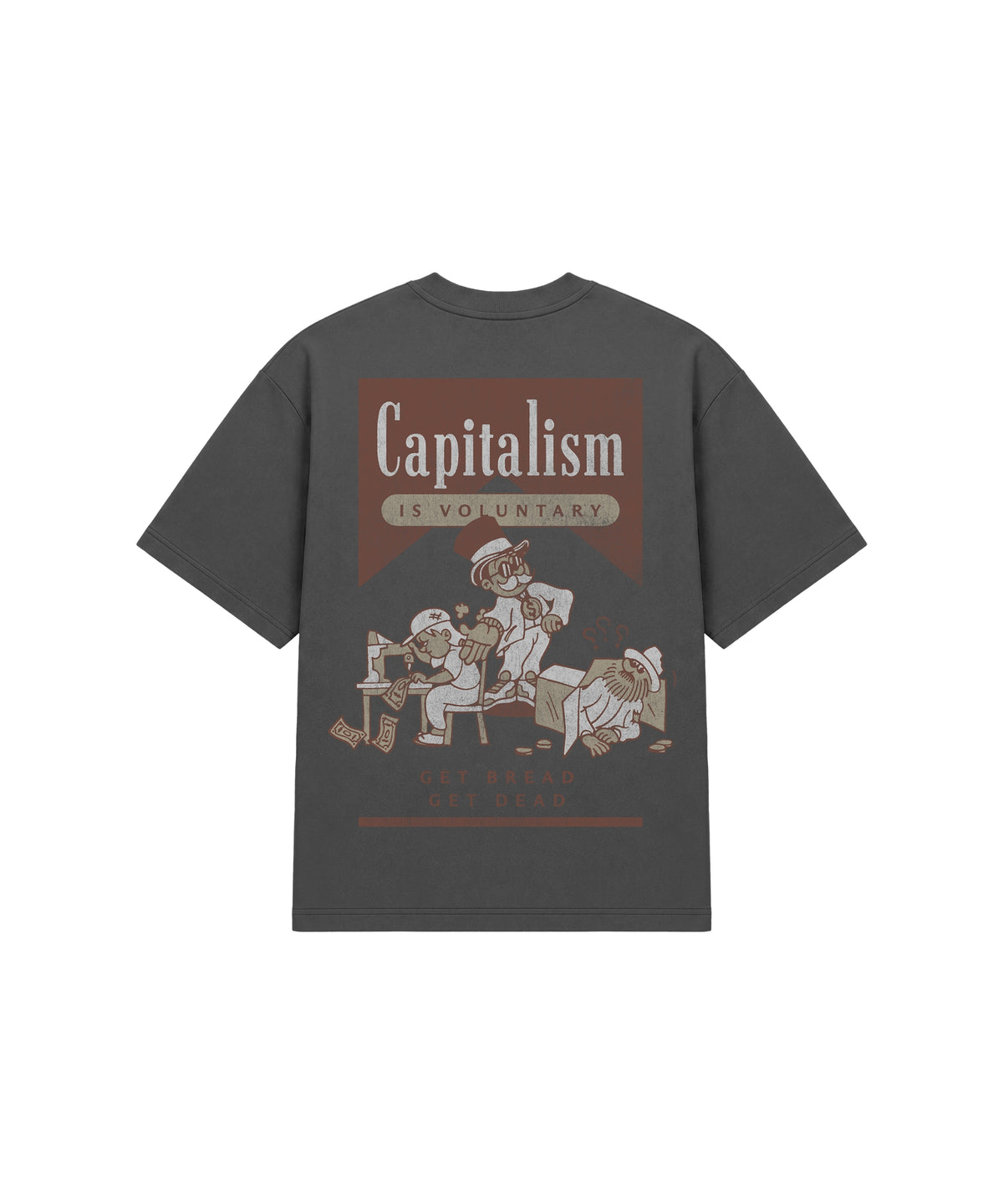 Get Bread / Get Dead Tee Grey