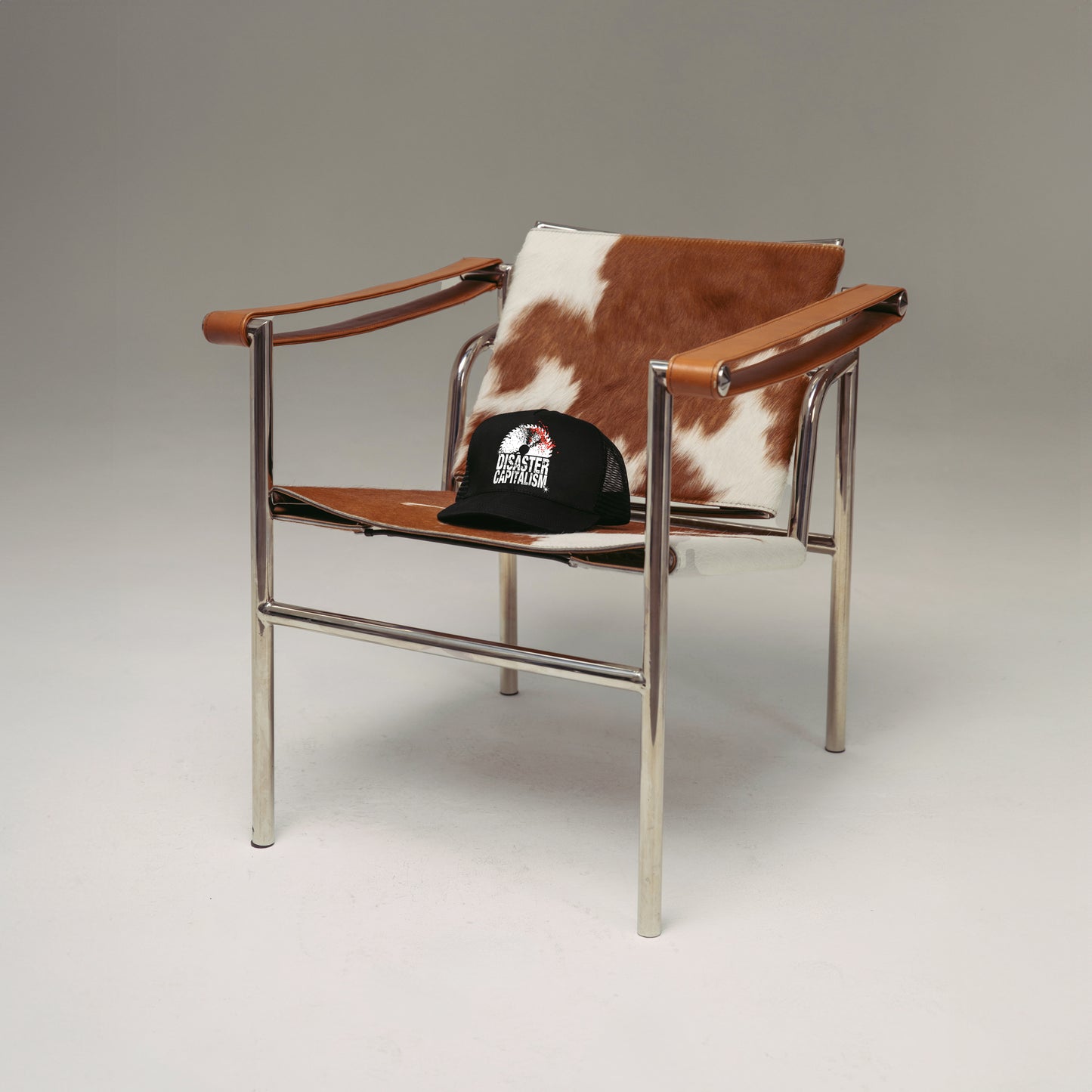 Disaster Capitalism Saw Blade Trucker Hat